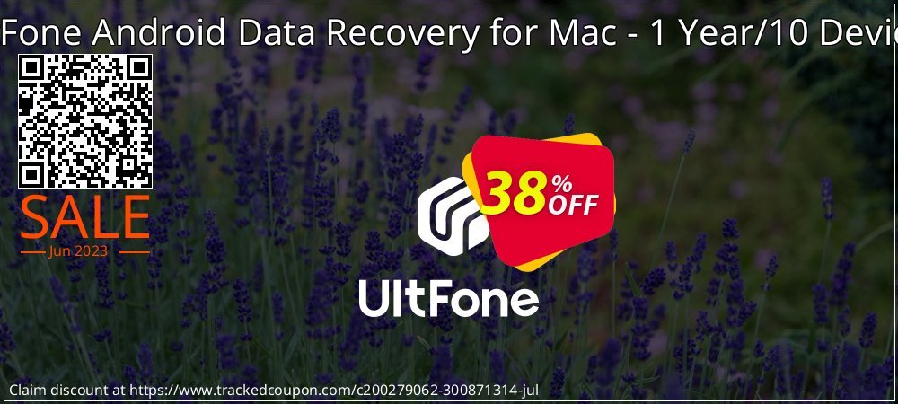 UltFone Android Data Recovery for Mac - 1 Year/10 Devices coupon on All Saints' Eve sales