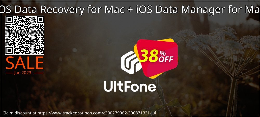 UltFone iOS Data Recovery for Mac + iOS Data Manager for Mac coupon on World Whisky Day discount