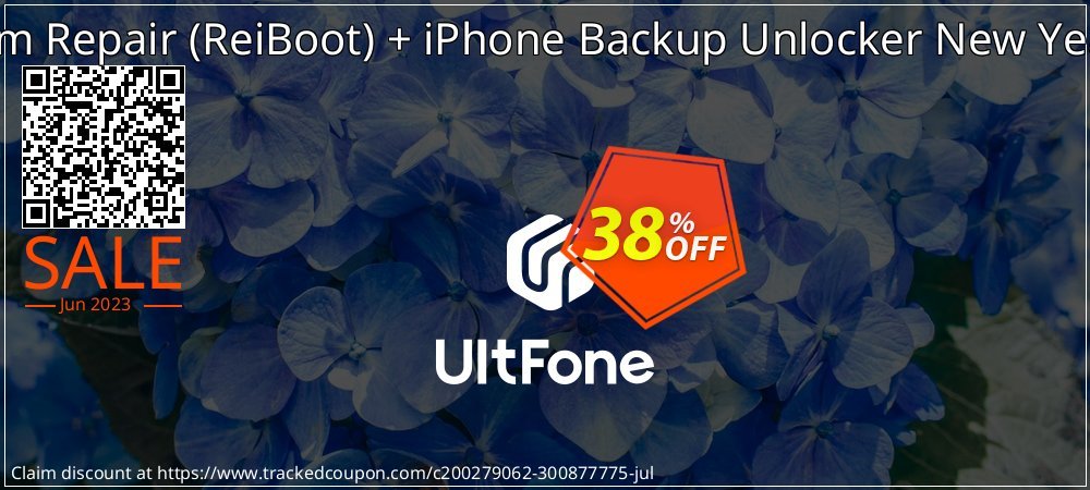 UltFone iOS System Repair - ReiBoot + iPhone Backup Unlocker New Year Bundle coupon on Mother's Day discount