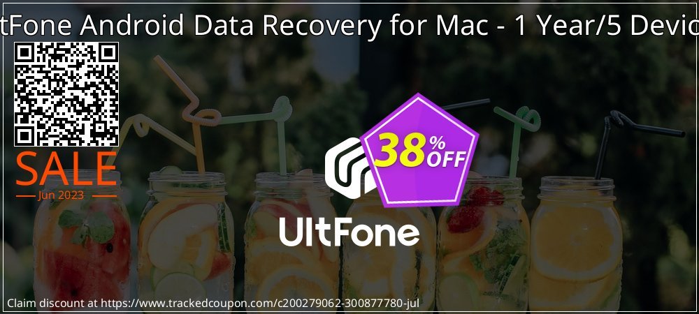 UltFone Android Data Recovery for Mac - 1 Year/5 Devices coupon on ​Coffee Day offering discount