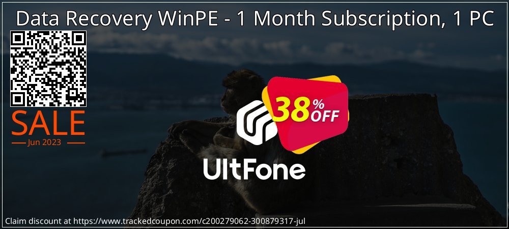 UltFone Data Recovery WinPE - 1 Month Subscription, 1 PC coupon on World Wildlife Day offering discount