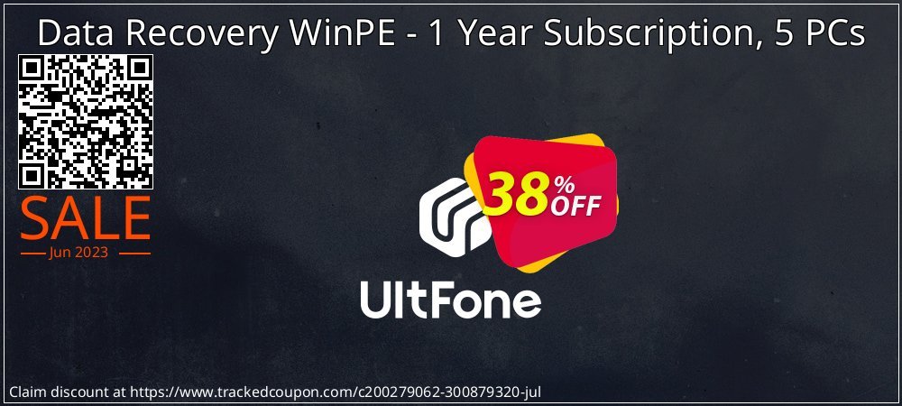 UltFone Data Recovery WinPE - 1 Year Subscription, 5 PCs coupon on National No Smoking Day discounts