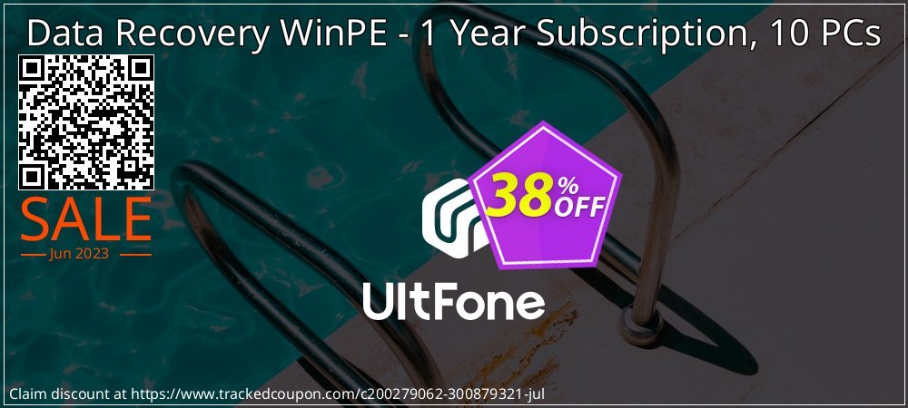 UltFone Data Recovery WinPE - 1 Year Subscription, 10 PCs coupon on Valentine Week discounts
