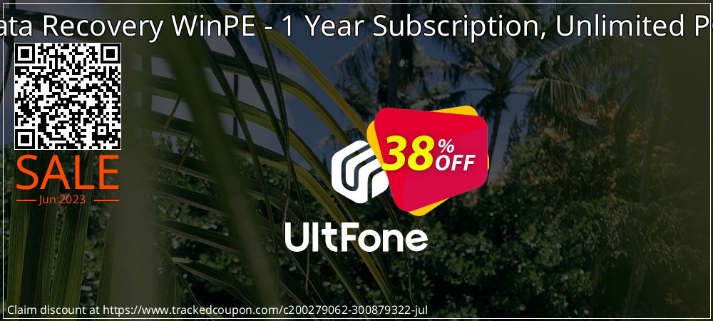 UltFone Data Recovery WinPE - 1 Year Subscription, Unlimited PCs coupon on World Wildlife Day sales