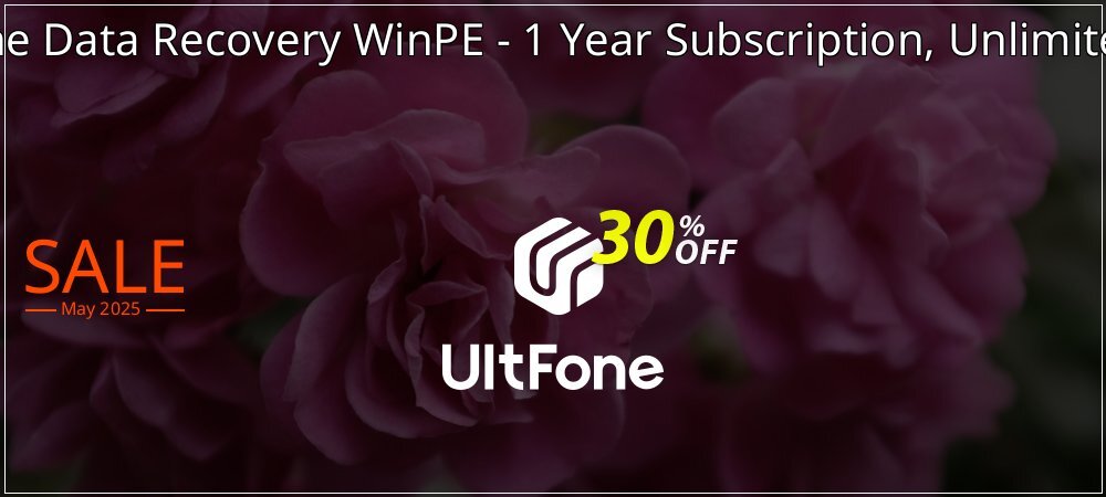 UltFone Data Recovery WinPE - 1 Year Subscription, Unlimited PCs coupon on National Memo Day offer