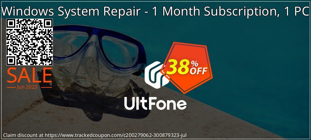 UltFone Windows System Repair - 1 Month Subscription, 1 PC coupon on Constitution Memorial Day discount