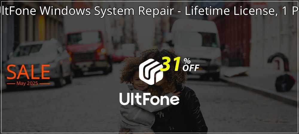 UltFone Windows System Repair - Lifetime License, 1 PC coupon on Mother Day offering sales