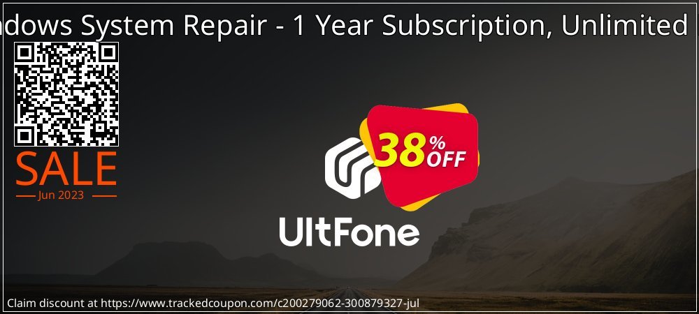 UltFone Windows System Repair - 1 Year Subscription, Unlimited PCs coupon on National Memo Day discounts