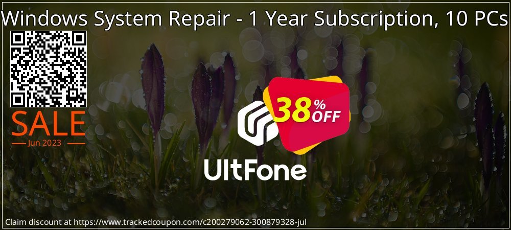 UltFone Windows System Repair - 1 Year Subscription, 10 PCs coupon on National Pizza Party Day promotions