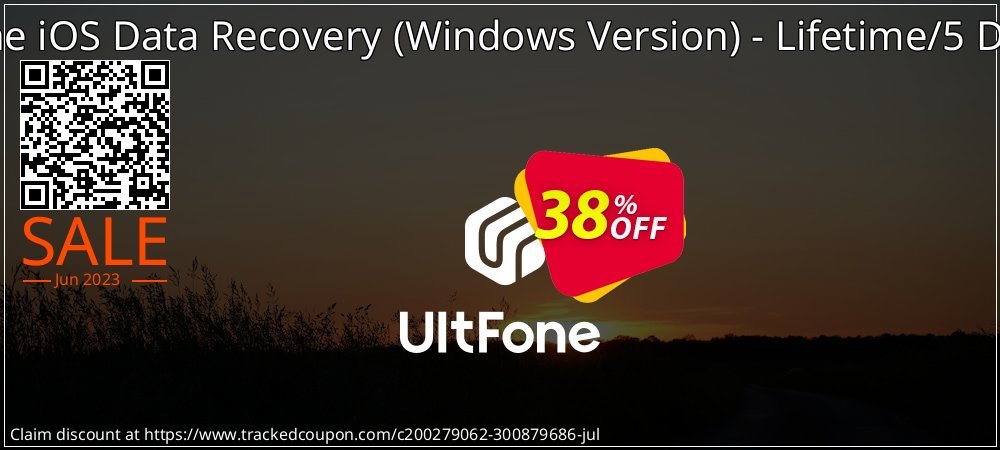 UltFone iOS Data Recovery - Windows Version - Lifetime/5 Devices coupon on Women Day offering discount