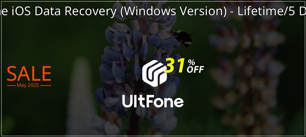 UltFone iOS Data Recovery - Windows Version - Lifetime/5 Devices coupon on World Whisky Day super sale