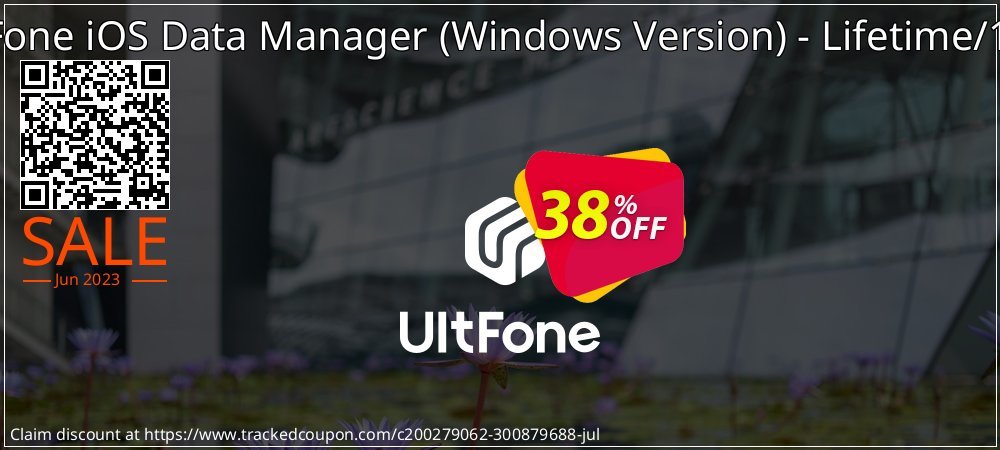 UltFone iOS Data Manager - Windows Version - Lifetime/1 PC coupon on National Pizza Party Day promotions