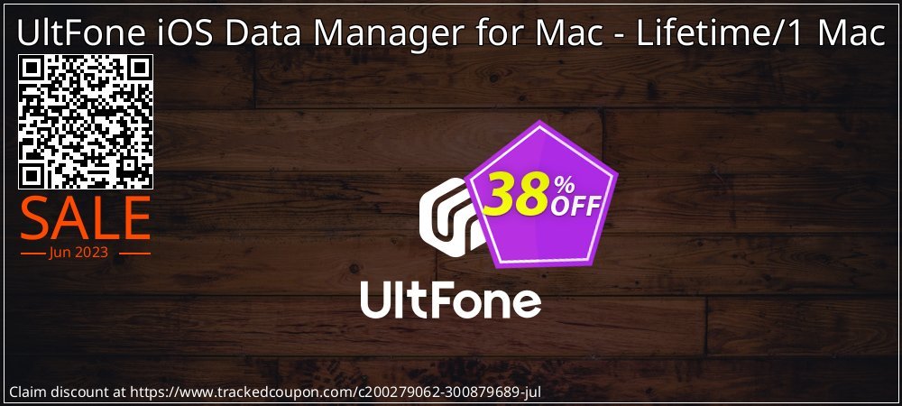 UltFone iOS Data Manager for Mac - Lifetime/1 Mac coupon on National Smile Day sales