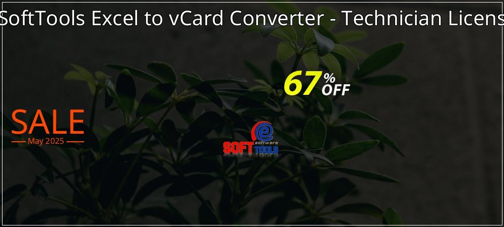 eSoftTools Excel to vCard Converter - Technician License coupon on National Loyalty Day super sale