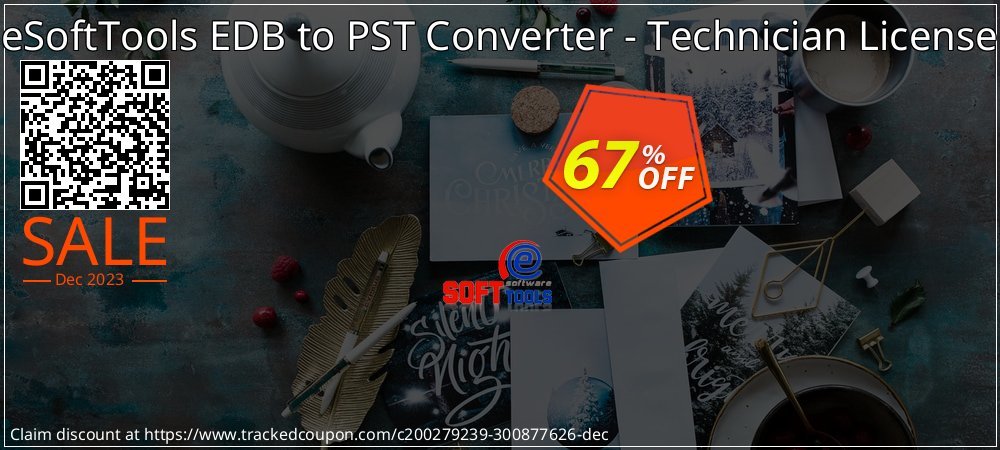eSoftTools EDB to PST Converter - Technician License coupon on World Party Day discount