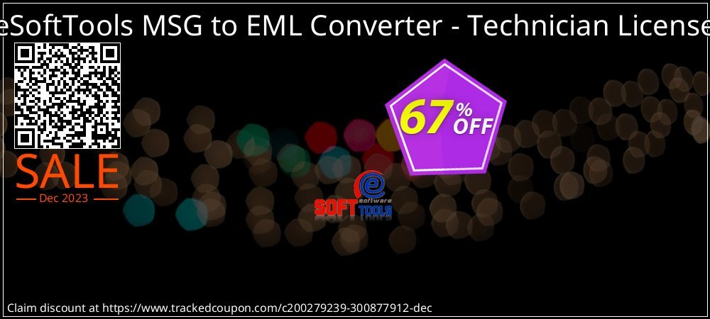 eSoftTools MSG to EML Converter - Technician License coupon on Working Day offer