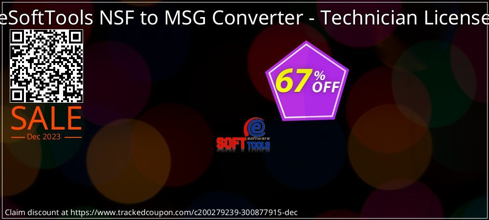 eSoftTools NSF to MSG Converter - Technician License coupon on National Walking Day offering discount