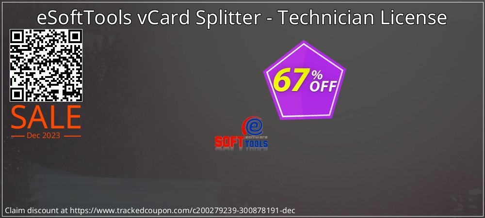 eSoftTools vCard Splitter - Technician License coupon on National Loyalty Day offer