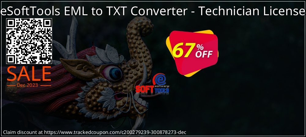 eSoftTools EML to TXT Converter - Technician License coupon on Easter Day offer