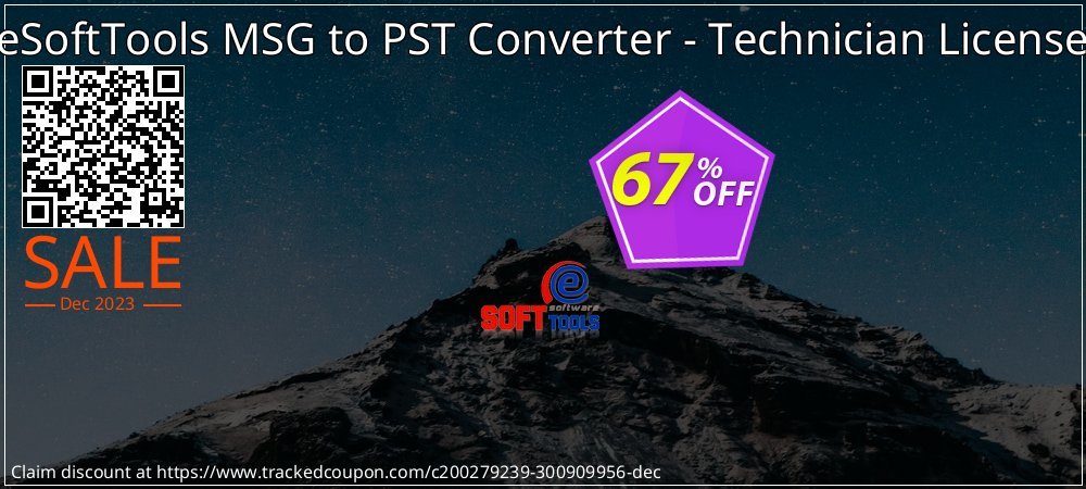 eSoftTools MSG to PST Converter - Technician License coupon on World Party Day offering sales
