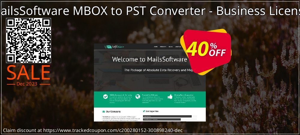 MailsSoftware MBOX to PST Converter - Business License coupon on National Walking Day offer