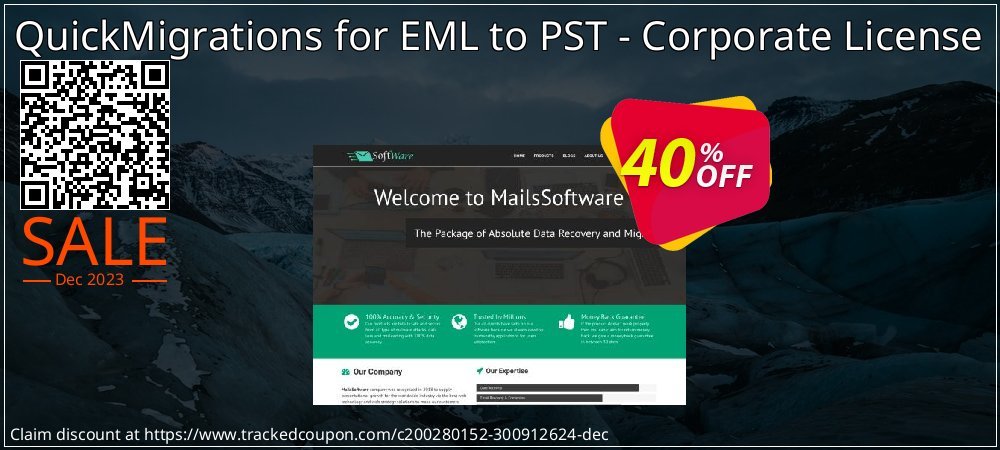 QuickMigrations for EML to PST - Corporate License coupon on Tell a Lie Day offering discount