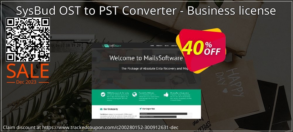 SysBud OST to PST Converter - Business license coupon on World Party Day offer