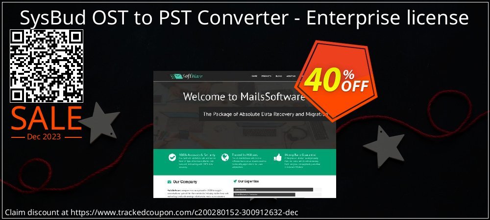 SysBud OST to PST Converter - Enterprise license coupon on Working Day offering discount
