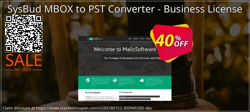 SysBud MBOX to PST Converter - Business License coupon on Mother Day deals