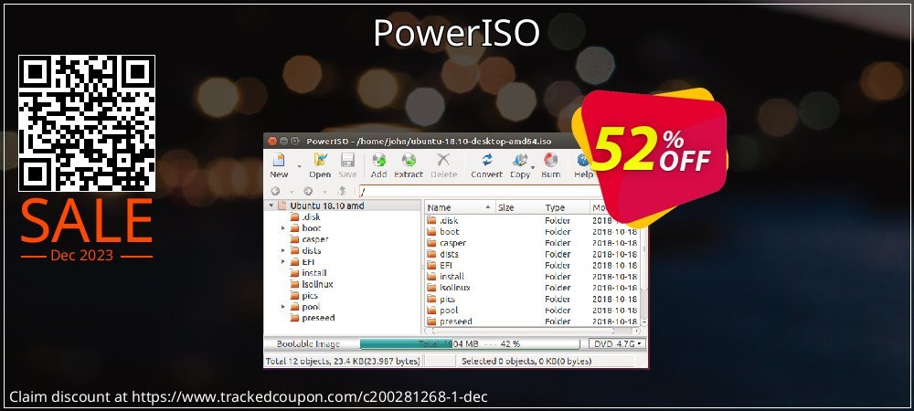 PowerISO coupon on World Party Day offering sales