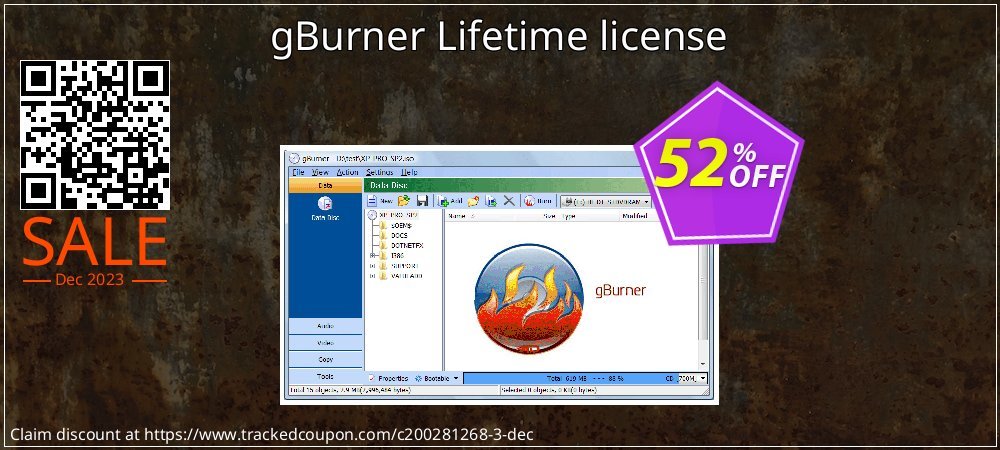 gBurner Lifetime license coupon on Constitution Memorial Day promotions