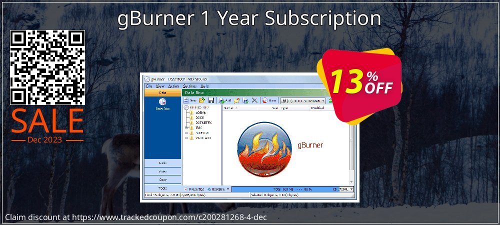 gBurner 1 Year Subscription coupon on April Fools' Day discounts