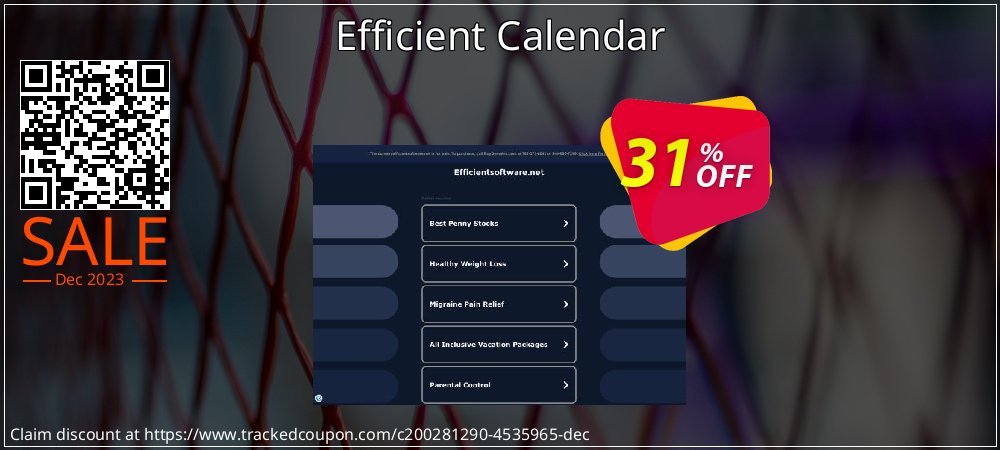 Efficient Calendar coupon on National Walking Day sales