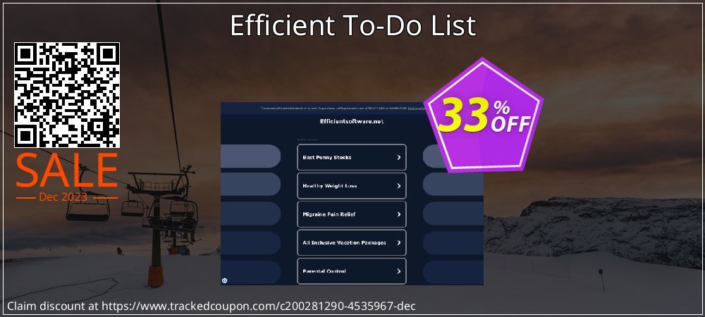 Efficient To-Do List coupon on Working Day discount