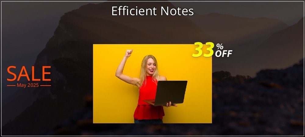 Efficient Notes coupon on Constitution Memorial Day offering discount