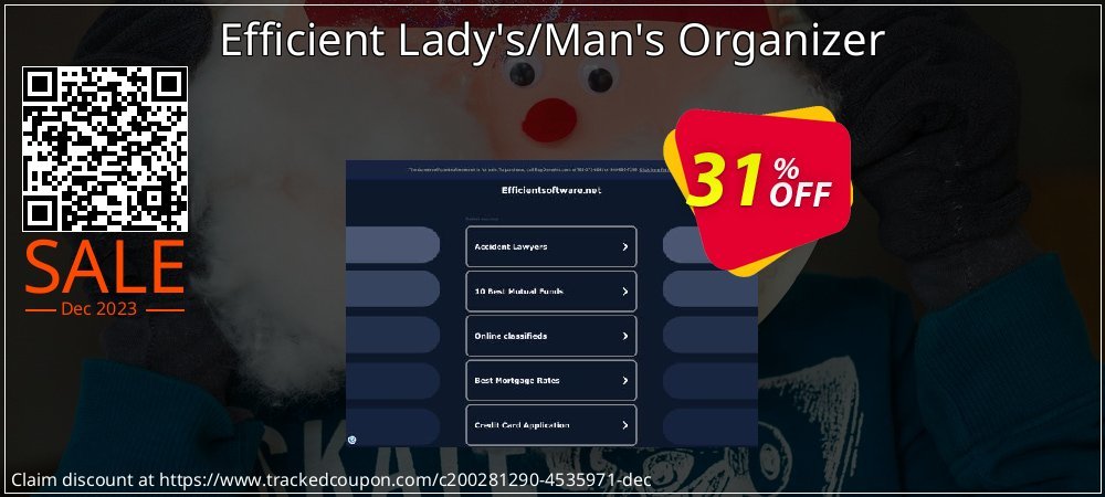 Efficient Lady's/Man's Organizer coupon on World Party Day super sale