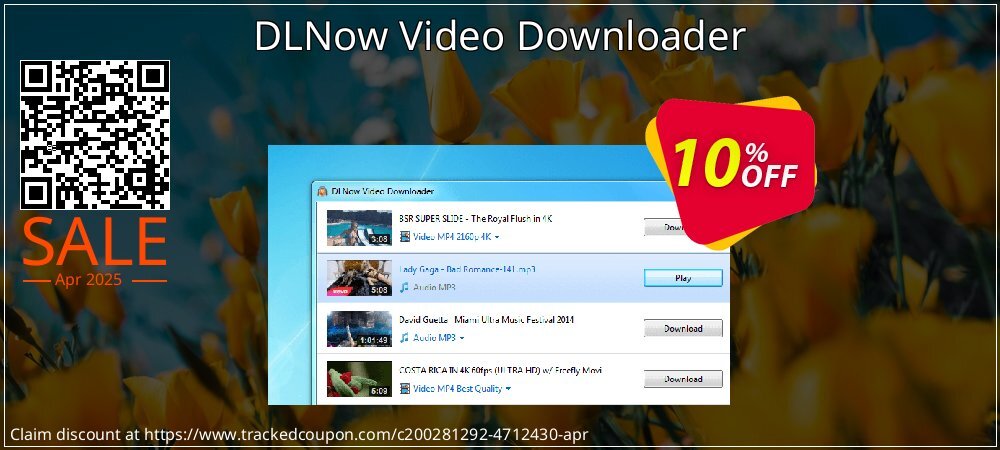 DLNow Video Downloader coupon on Mother Day offering sales