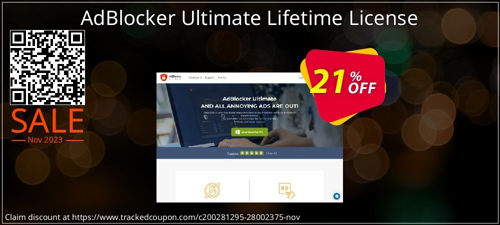 AdBlocker Ultimate Lifetime License coupon on National Walking Day offering discount