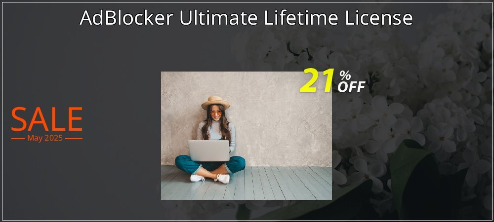 AdBlocker Ultimate Lifetime License coupon on Mother Day offering sales