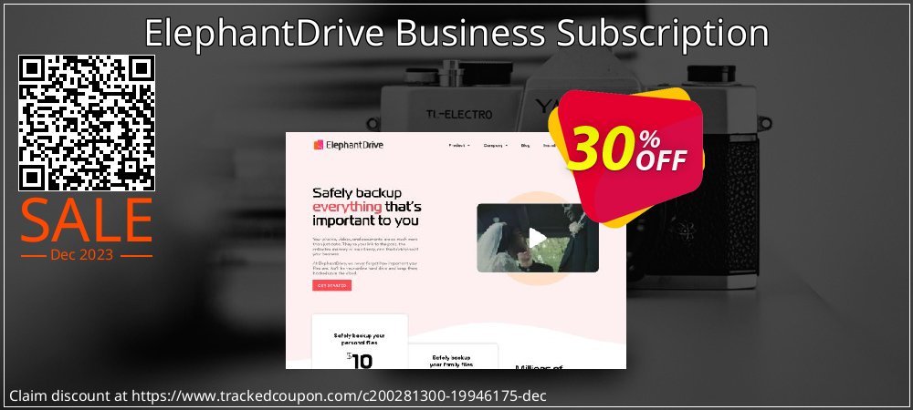 ElephantDrive Business Subscription coupon on National Walking Day super sale