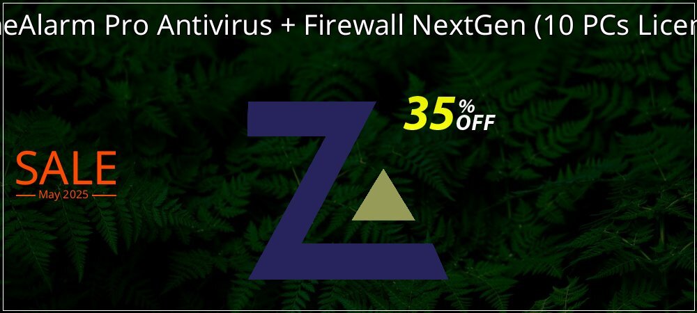 ZoneAlarm Pro Antivirus + Firewall NextGen - 10 PCs License  coupon on National Smile Day discount