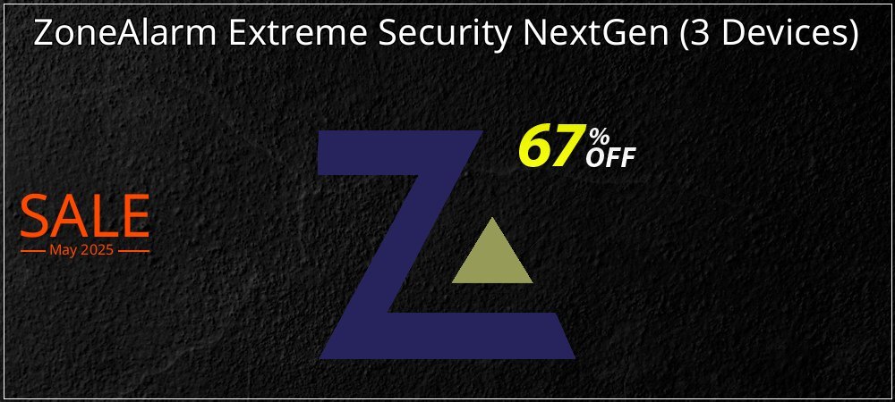 ZoneAlarm Extreme Security NextGen - 3 Devices  coupon on National Pizza Party Day deals