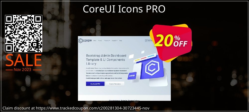 CoreUI Icons PRO coupon on World Backup Day offering discount