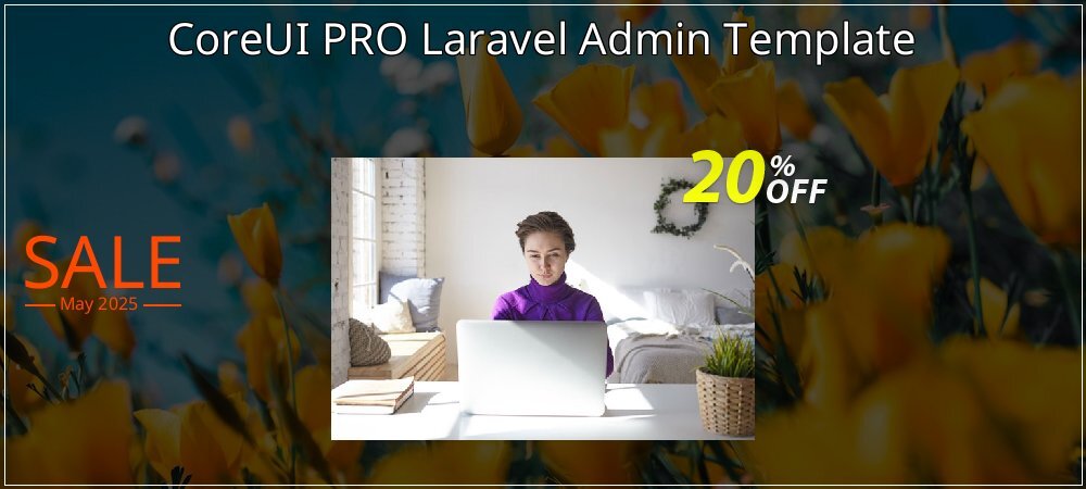 CoreUI PRO Laravel Admin Template coupon on World Party Day offering sales