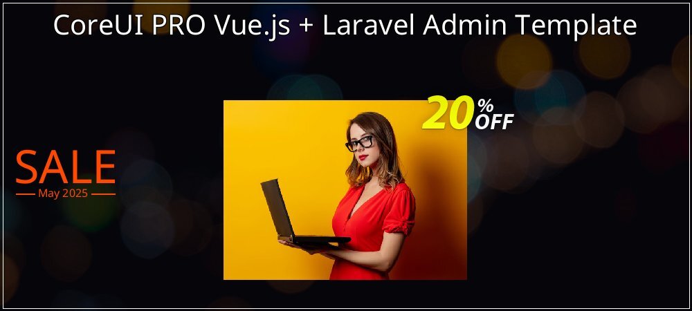 CoreUI PRO Vue.js + Laravel Admin Template coupon on Mother Day offering discount