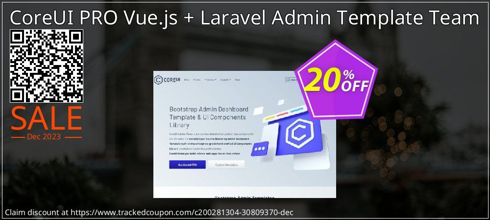 CoreUI PRO Vue.js + Laravel Admin Template Team coupon on National Walking Day discounts