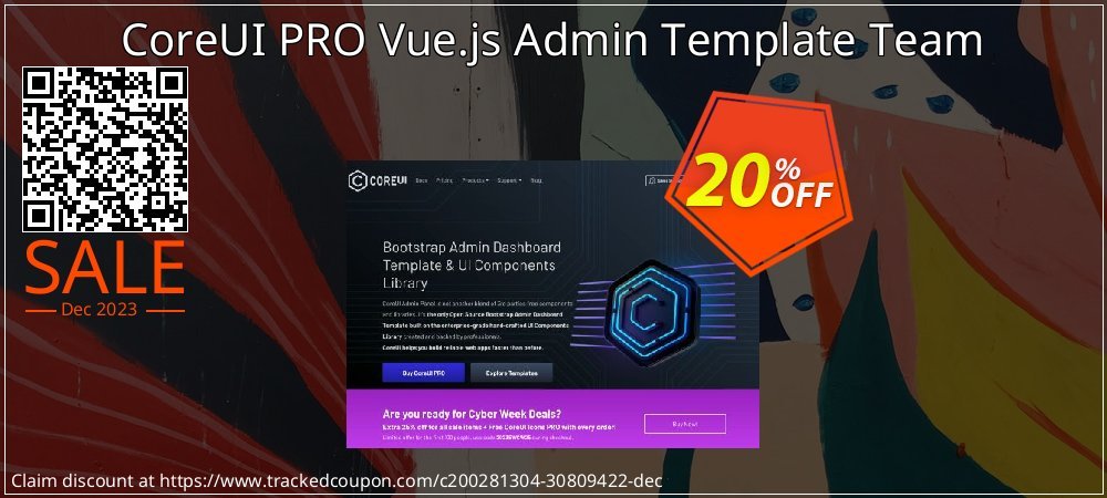 CoreUI PRO Vue.js Admin Template Team coupon on National Noodle Day offer