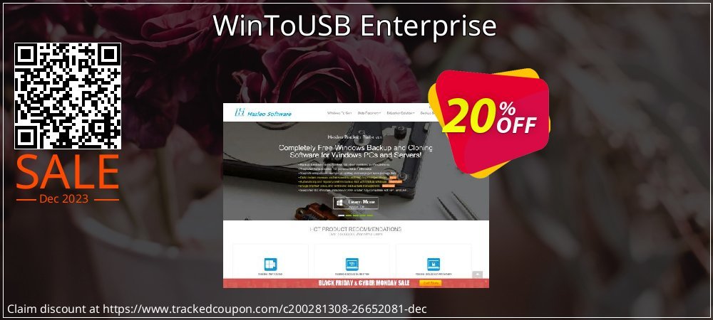 WinToUSB Enterprise coupon on Palm Sunday deals