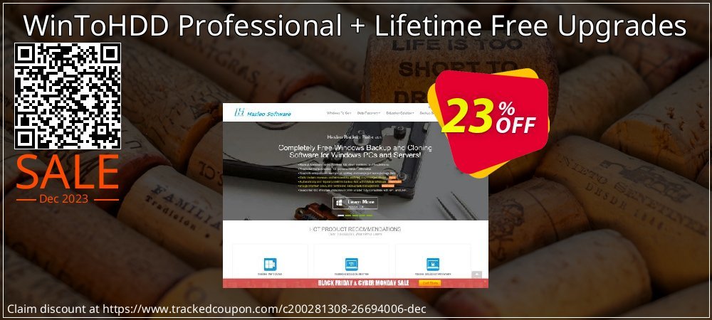 Get 20% OFF WinToHDD Professional + Lifetime Free Upgrades sales
