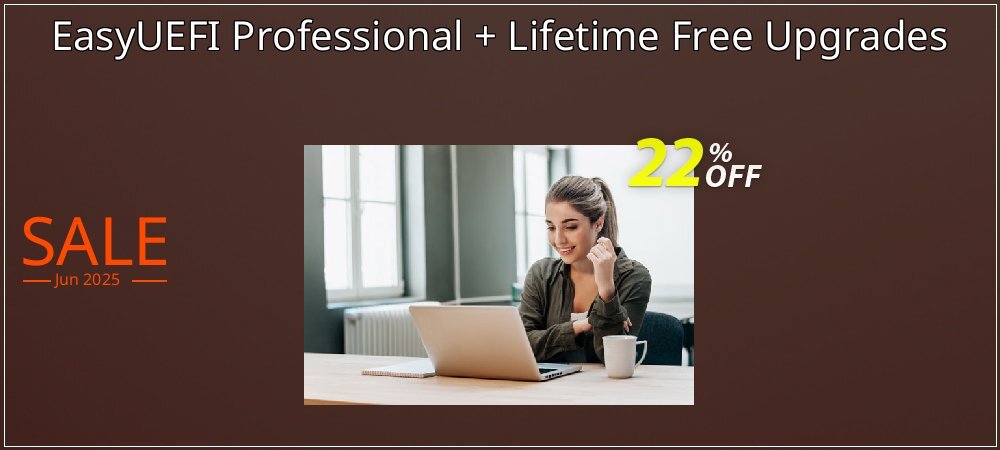 EasyUEFI Professional + Lifetime Free Upgrades coupon on Easter Day offering discount